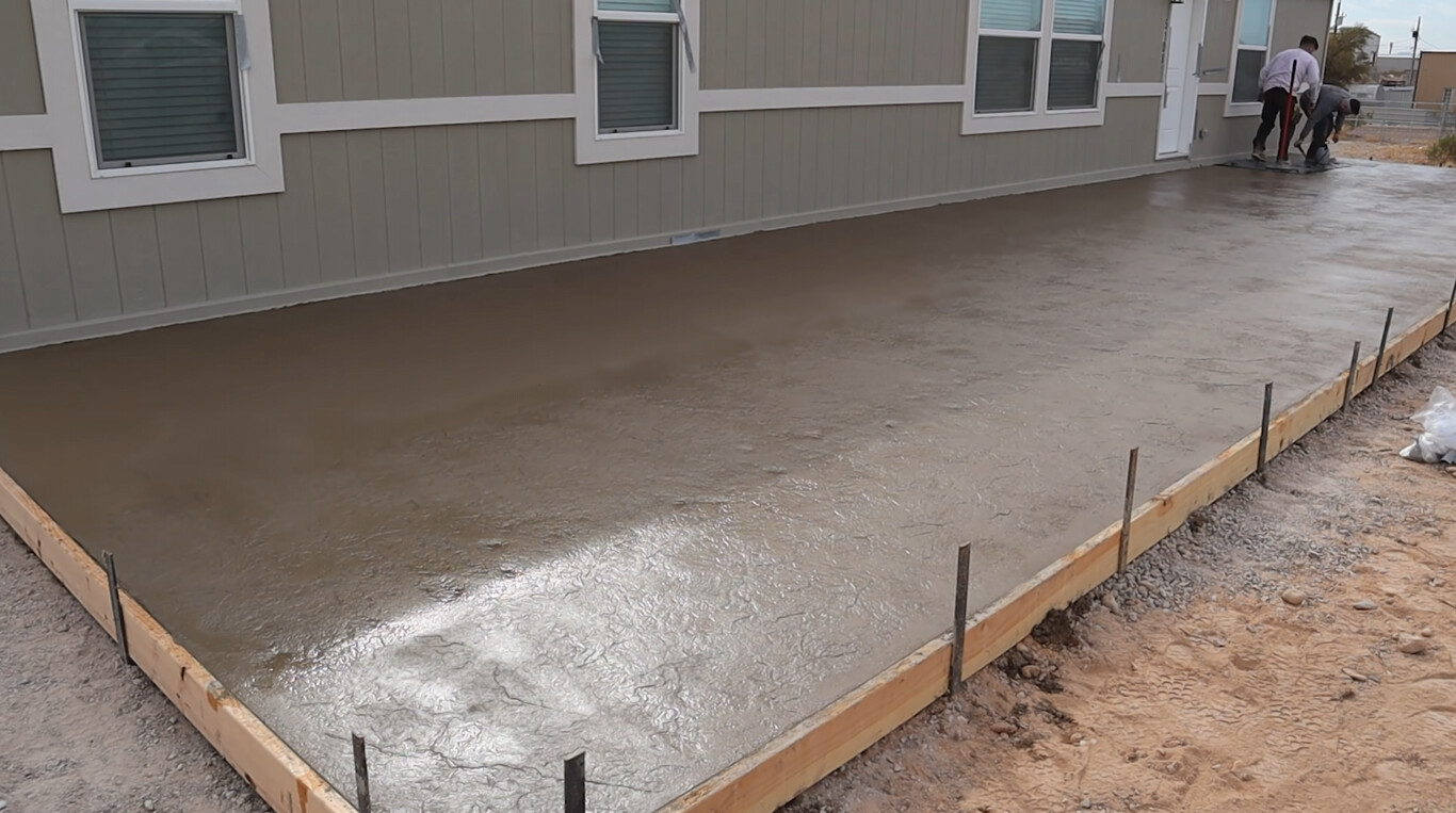 Professional concrete finishing ensuring high-quality results